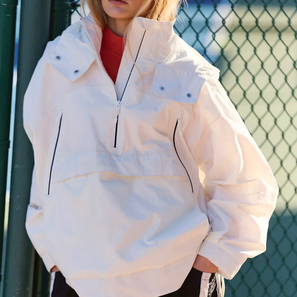 Free People Singin' In The Rain Packable Waterproof Pullover - Size Extra Small